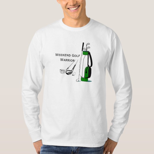 T-shirt do design do guerreiro do golfe do fim de (Frente)