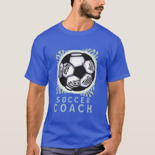 T-shirt do design do treinador do futebol