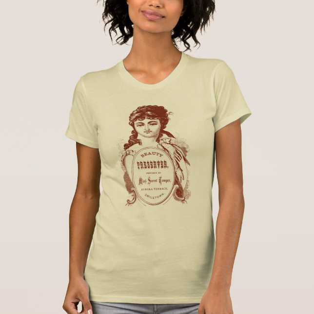T-shirt do design do Victorian da temperamento da (Frente)