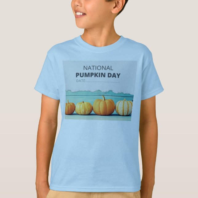 T-shirt do dia da abóbora (Frente)