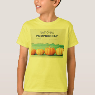 T-shirt do dia da abóbora
