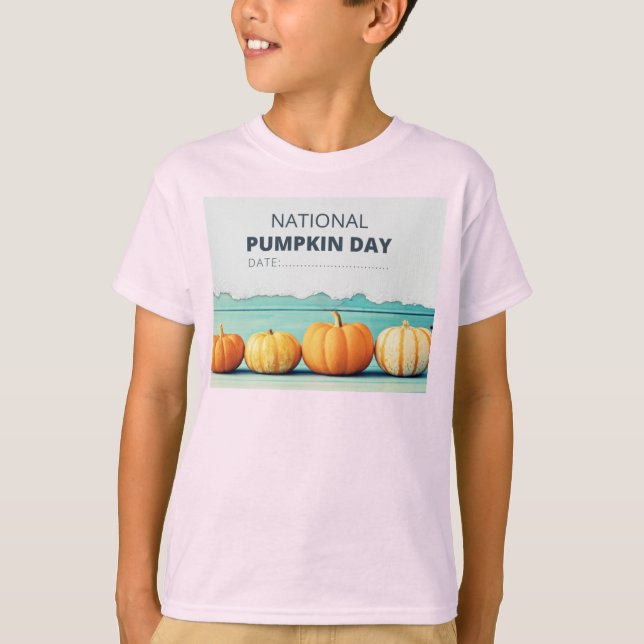 T-shirt do dia da abóbora (Frente)