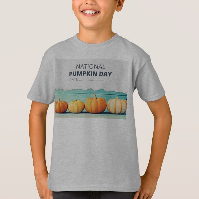 T-shirt do dia da abóbora (Frente)