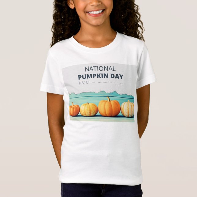 T-shirt do dia da abóbora (Frente)