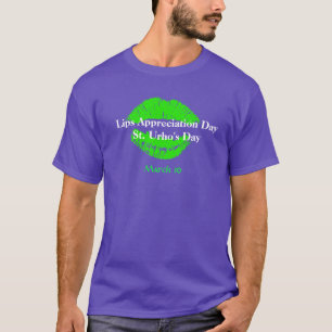 T-shirt do dia da apreciação dos lábios & do di