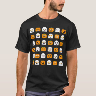 T-shirt do Dia das Bruxas: Abóboras & fantasmas