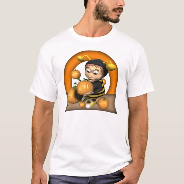 T-shirt do Dia das Bruxas da abelha ocupada (Frente)