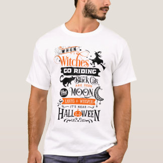 t-shirt do Dia das Bruxas, t-shirt do Halloween da