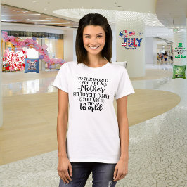 T-shirt do dia de as mães "Garden of Love"