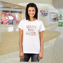 T-shirt do dia de as mães "Garden of Love"