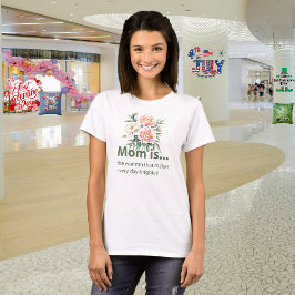 T-shirt do dia de as mães "Garden of Love"