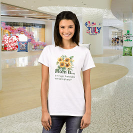 T-shirt do dia de as mães "Garden of Love"