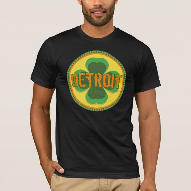 T-shirt do dia de Detroit St Patrick (Frente)