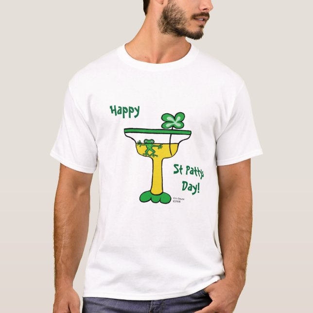 T-shirt do dia de Pattys da rua (Frente)