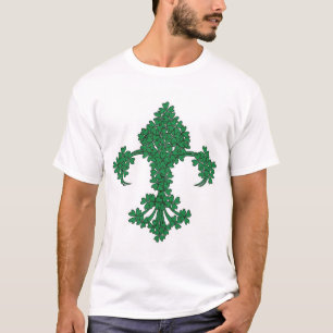 T-shirt do Dia de São Patrício do trevo da flor