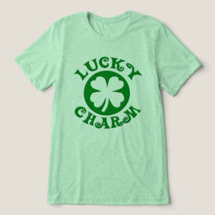 T-shirt do dia de St Patrick afortunado do encanto
