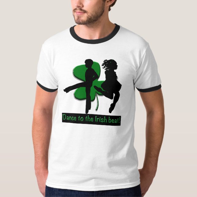 T-shirt do dia de St Patrick: Dança (Frente)
