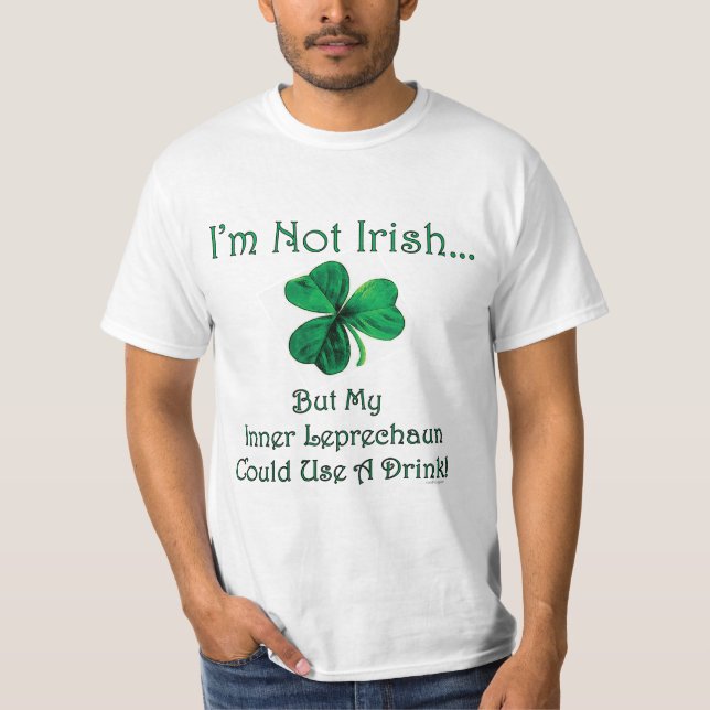 T-shirt do dia de St Patrick interno do Leprechaun (Frente)