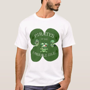 T-shirt do dia de St Patrick irlandês do pirata