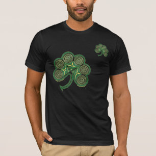 T-shirt do dia de St Patrick - trevo espiral