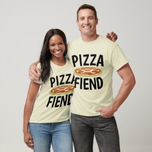 T-shirt do DIABO da PIZZA, camisetas do amante da