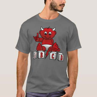 T-shirt do diabo do bebê de ABCD