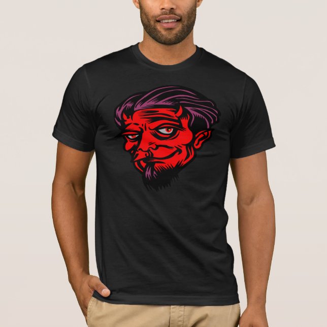 T-shirt do diabo do Dia das Bruxas (Frente)