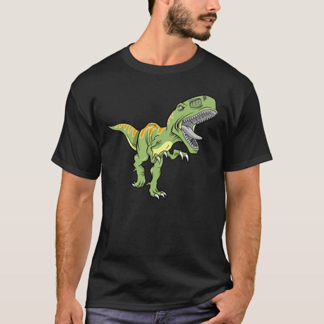 T-shirt do dinossauro de Rex do tiranossauro (Frente)