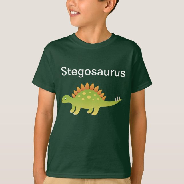 T-shirt do dinossauro do Stegosaurus (Frente)