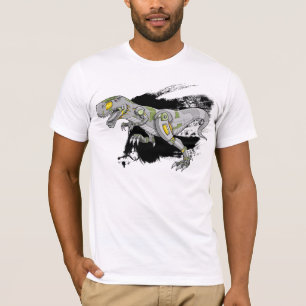 T-shirt do dinossauro do tiranossauro do robô