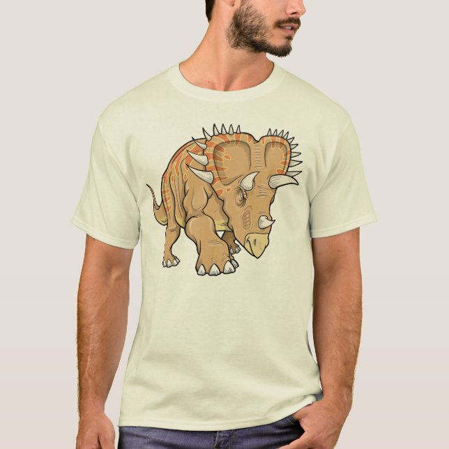 T-shirt do dinossauro do Triceratops (Frente)