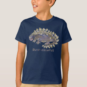 T-shirt do dinossauro dos desenhos animados do