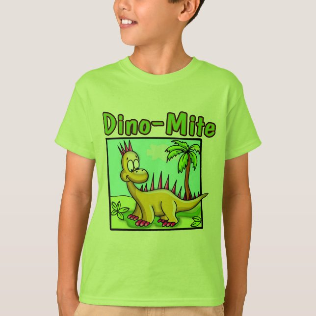 T-shirt do dinossauro dos miúdos e presentes do (Frente)