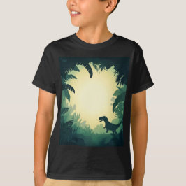 T-Shirt do Dinossauro Tendy T-Rex - Preto
