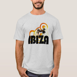 t-shirt do DJ do design do sol do verão do ibiza