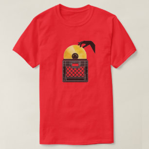 T-shirt do DJ do escavador Dourado