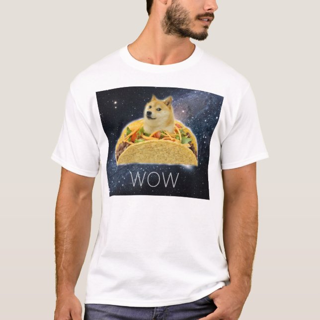T-shirt do DOGE do wow (Frente)