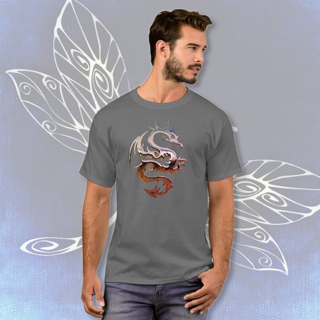 T-Shirt do Dragão Magenta (Criador carregado)