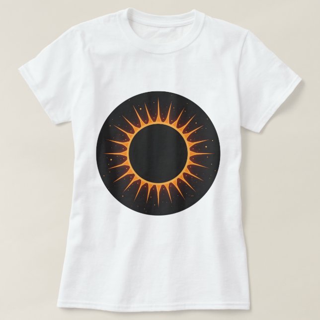 T-shirt do eclipse solar (Frente do Design)