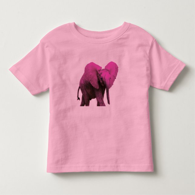 T-shirt do Elefante Rosa Toddler (Frente)