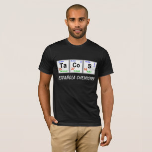 T-shirt do elemento químico do Tacos