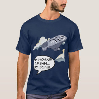 T-shirt do embuste do menino do balão