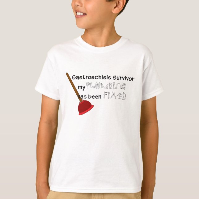 T-shirt do encanamento do menino (Frente)