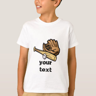 t-shirt do equipamento de baseball