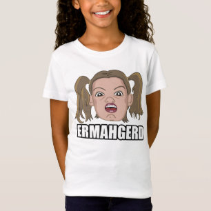 T-shirt do Ermahgerd da menina