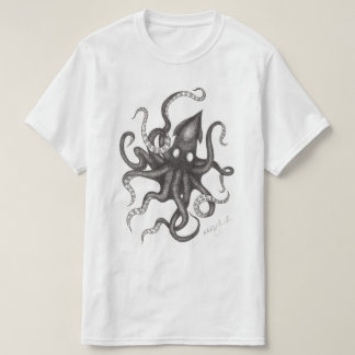 T-shirt do esboço de Kraken