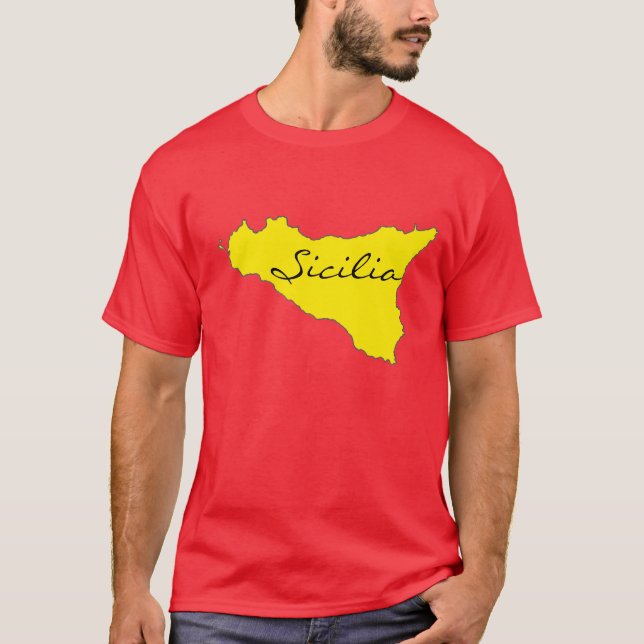 T-shirt do esboço de Sicilia (Frente)