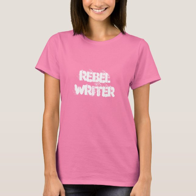 t-shirt do escritor rebelde | VAZIO (Frente)