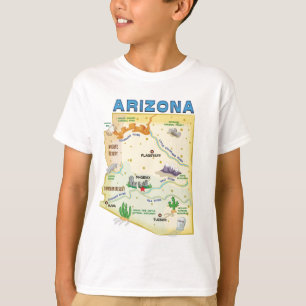 T-shirt do estado da arizona