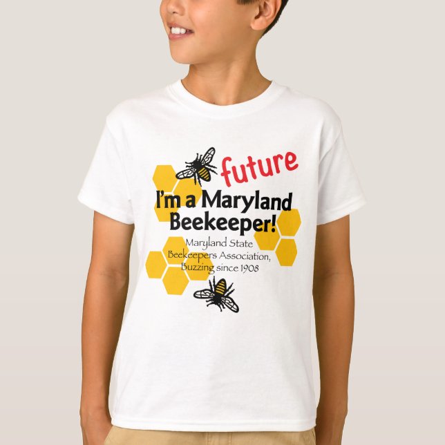 t-shirt do estado de Maryland Beekeepers Associati (Frente)